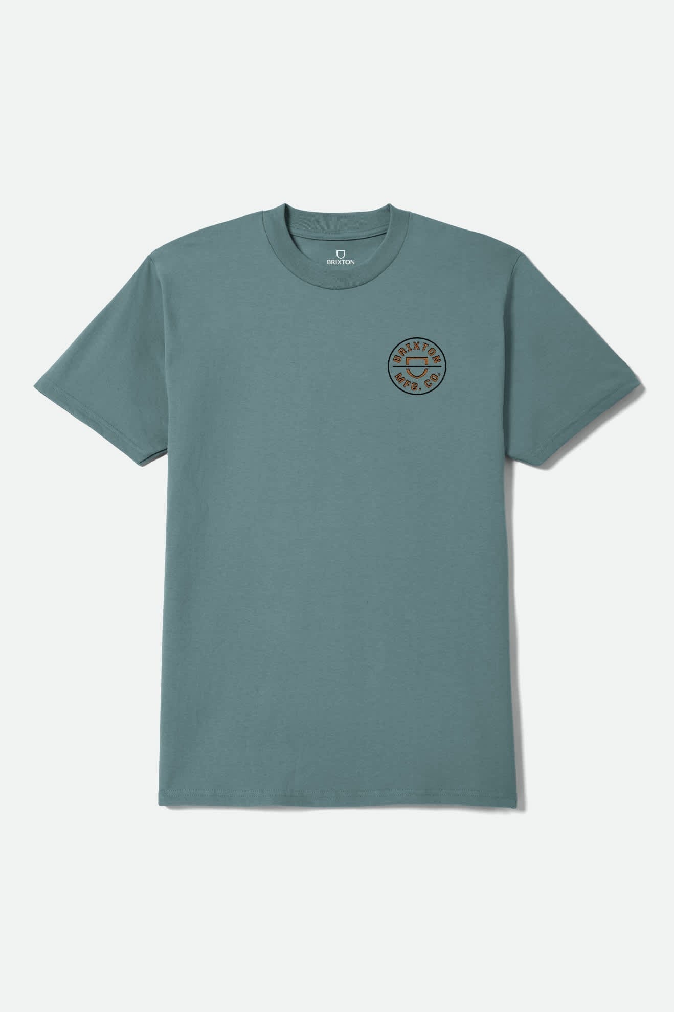 Crest II Short Sleeve T-Shirt - Ocean Breeze/ Black/Rust