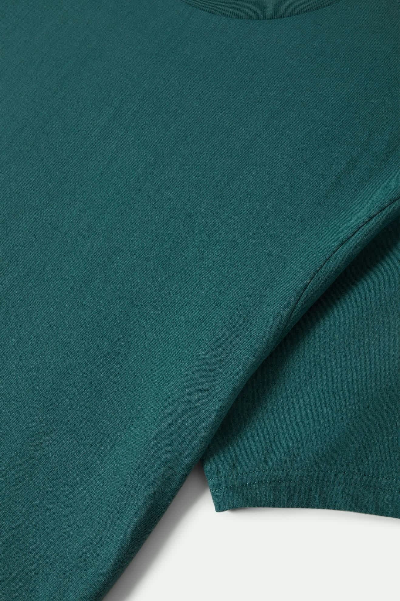 Premium Cotton Short Sleeve Tailored T-Shirt - Night Sage