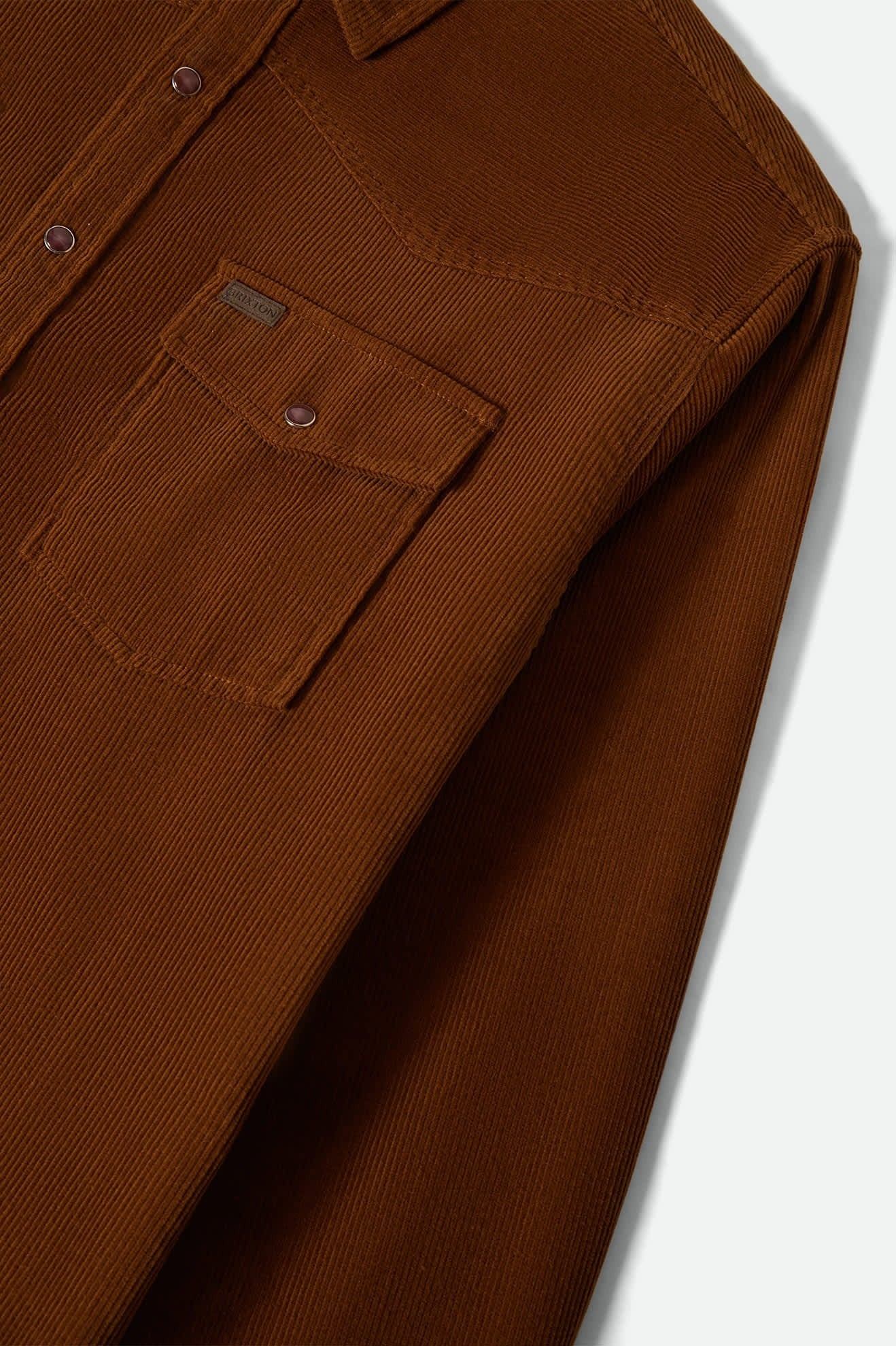 New West Relaxed Overshirt - Washed Copper Corduroy