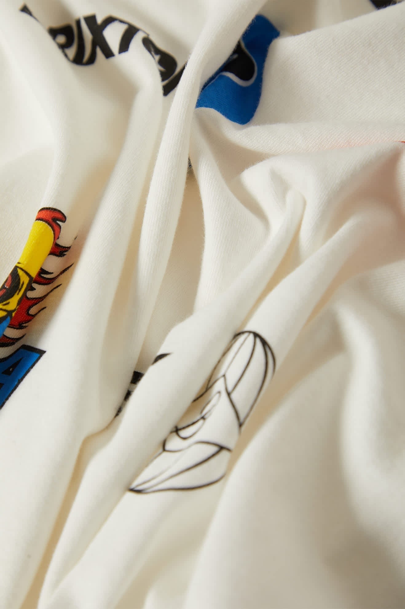 Racing Patches Crew T-Shirt - Off White