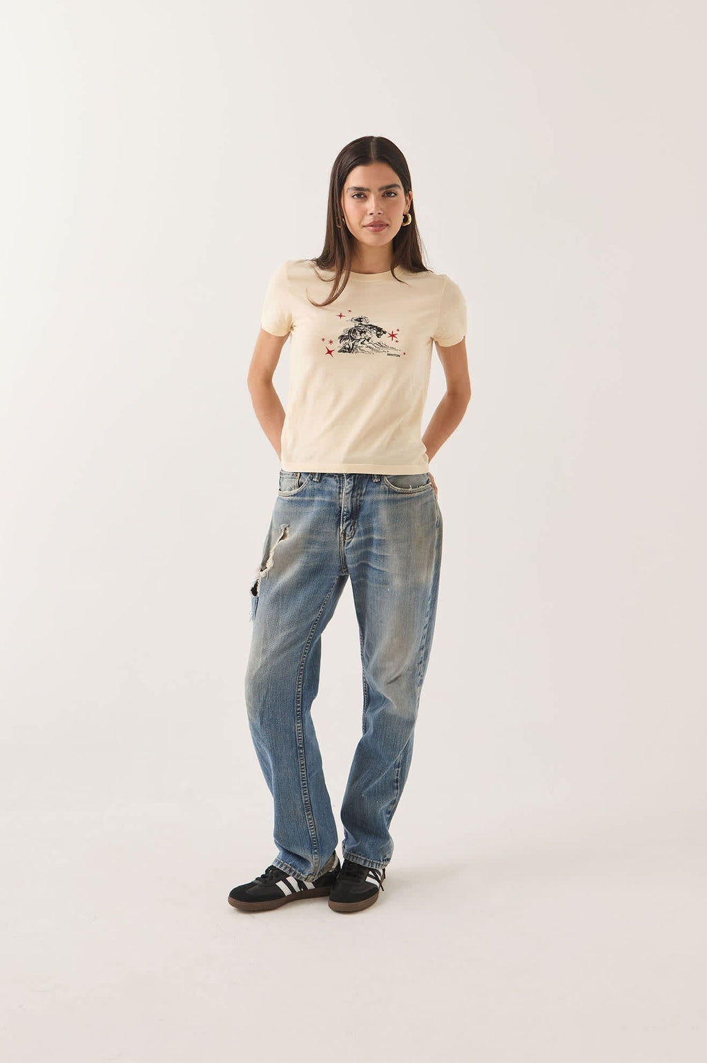 Mid Century Ranch Slim Crew T-Shirt - Whitecap