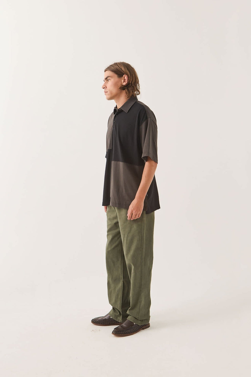 Deco Relaxed Polo T-Shirt - Washed Black