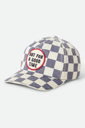 Out For A Good Time Adjustable Hat - Navy Gingham