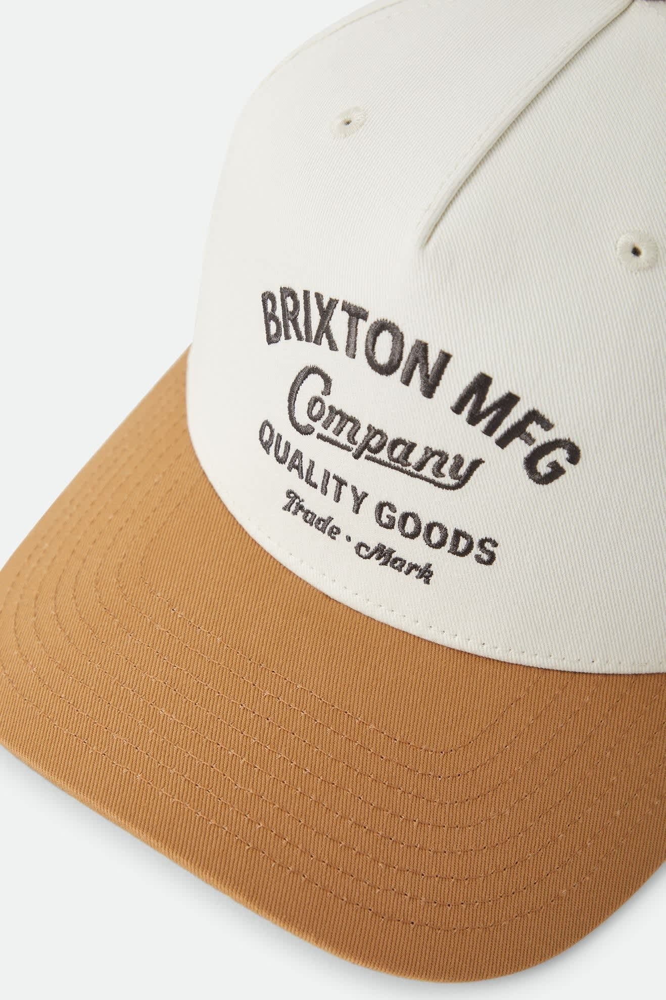 Stratton Snapback - Off White/Caramel