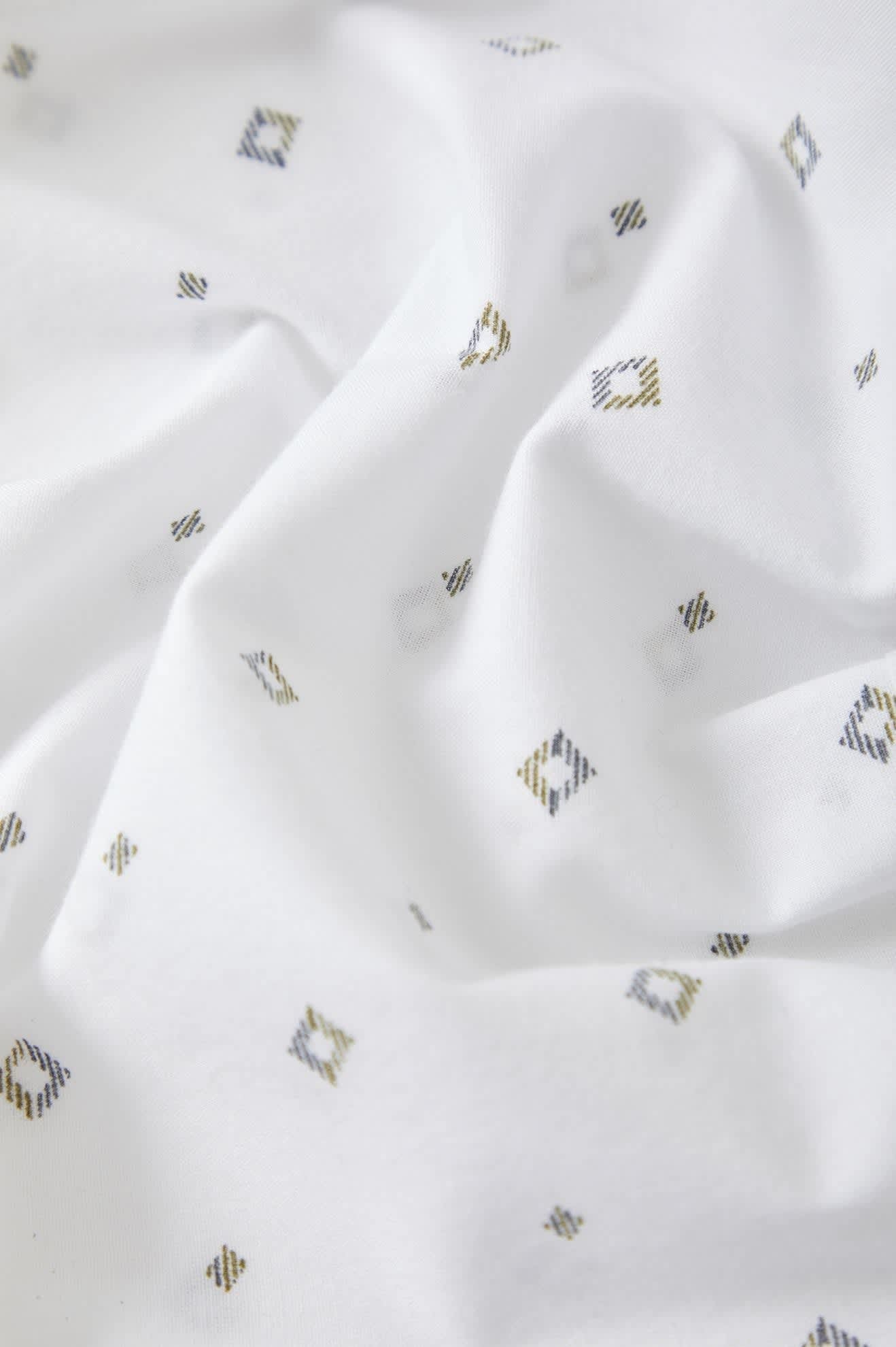 Charter Print Shirt - White/Geo