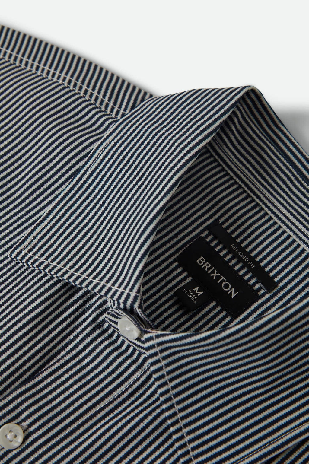 Journey Lightweight Long Sleeve Shirt - Navy/White Stripe