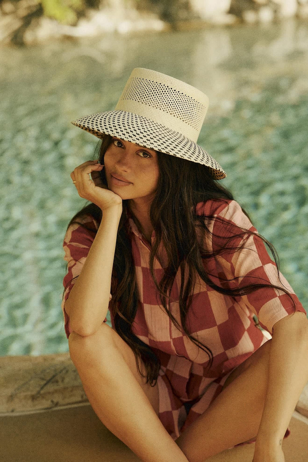 The Getaway Romper - Silver Pink/Adrenaline Rush Checkerboard