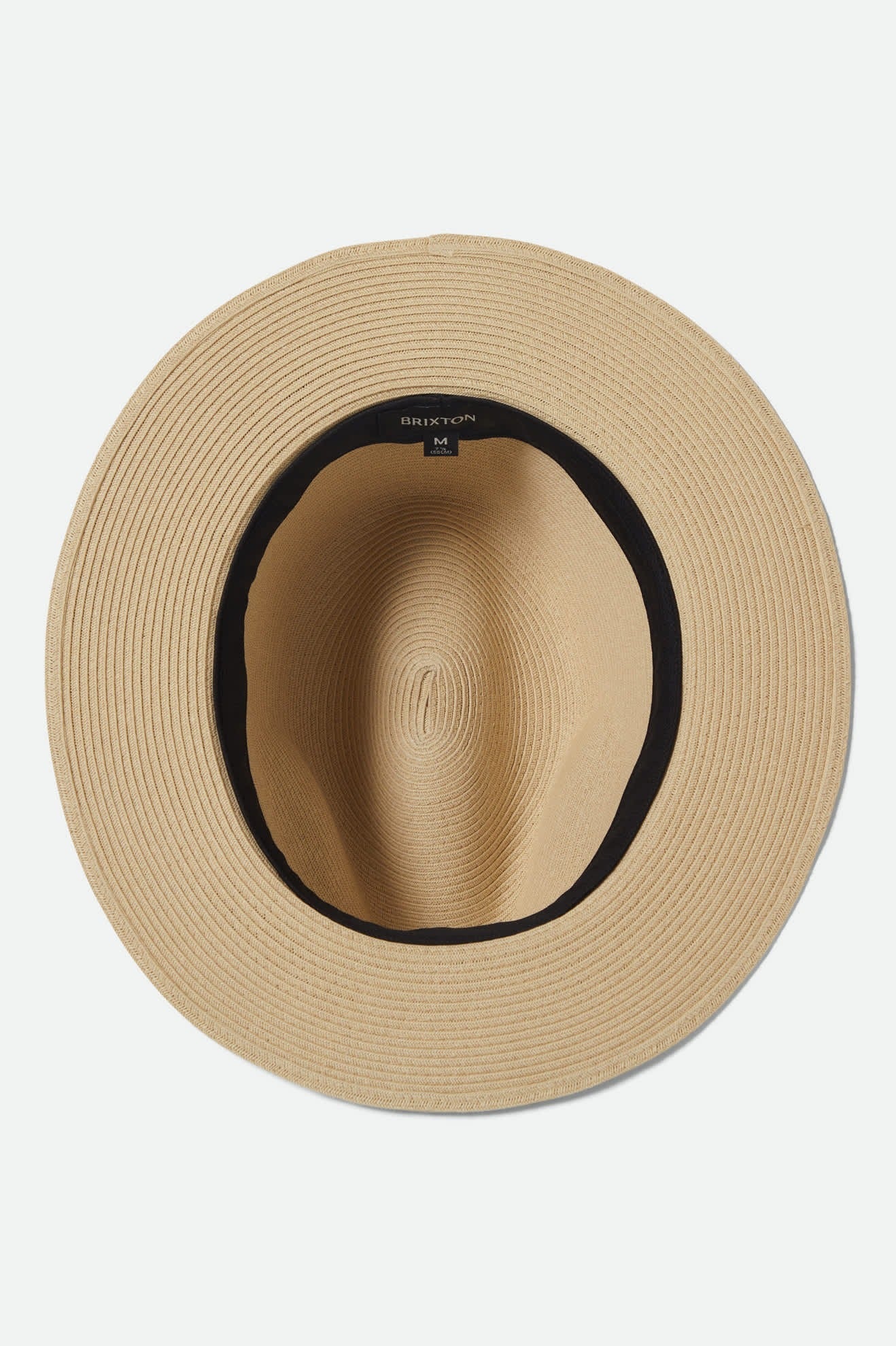 Roma Straw Packable Fedora - Natural/Bronze