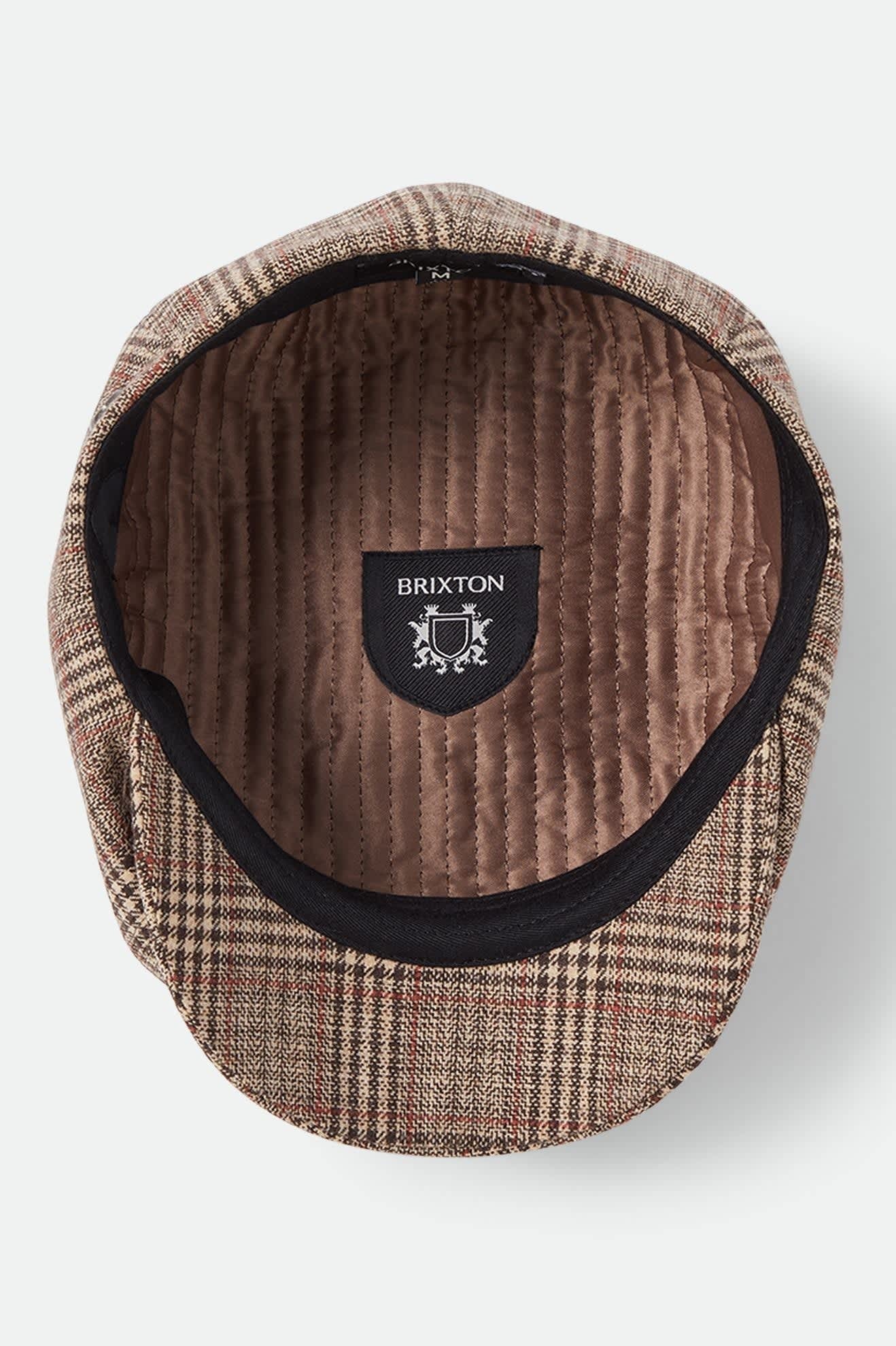 Brood Newsboy Cap - Brown/Tan/Red Plaid