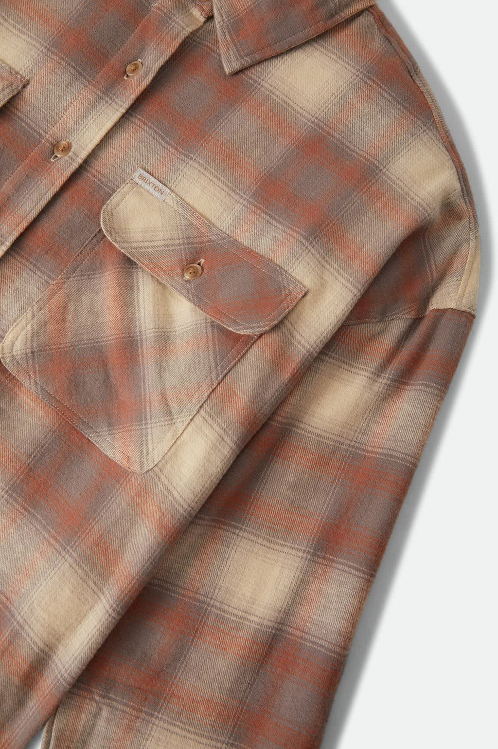 Bowery Crop Women's Overshirt - Soft Tan Window Plaid