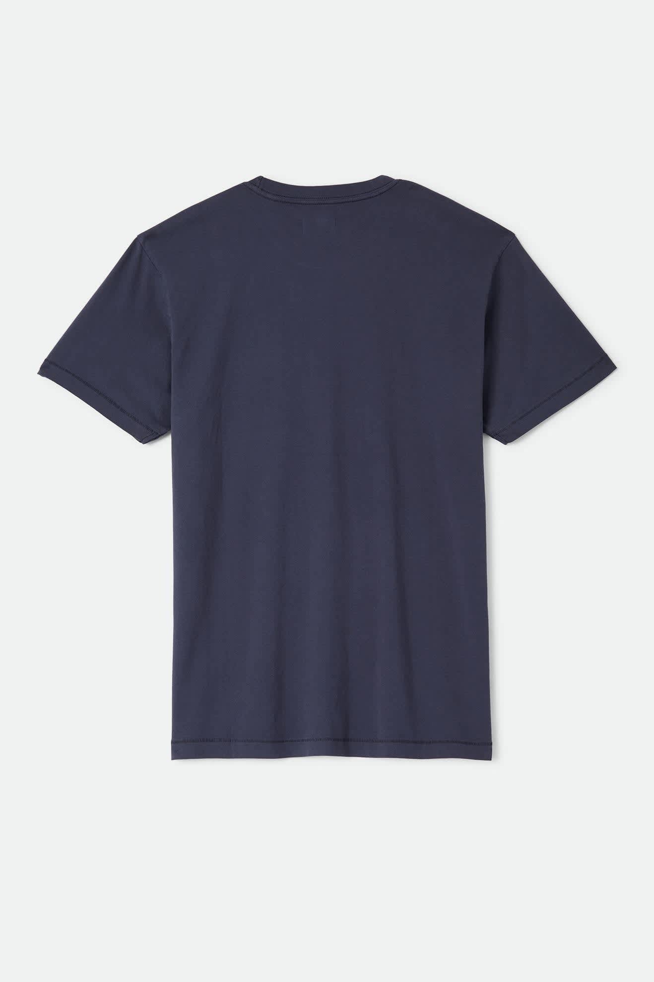 Brixton Baseline Pocket T-Shirt - Washed Navy Vintage Wash