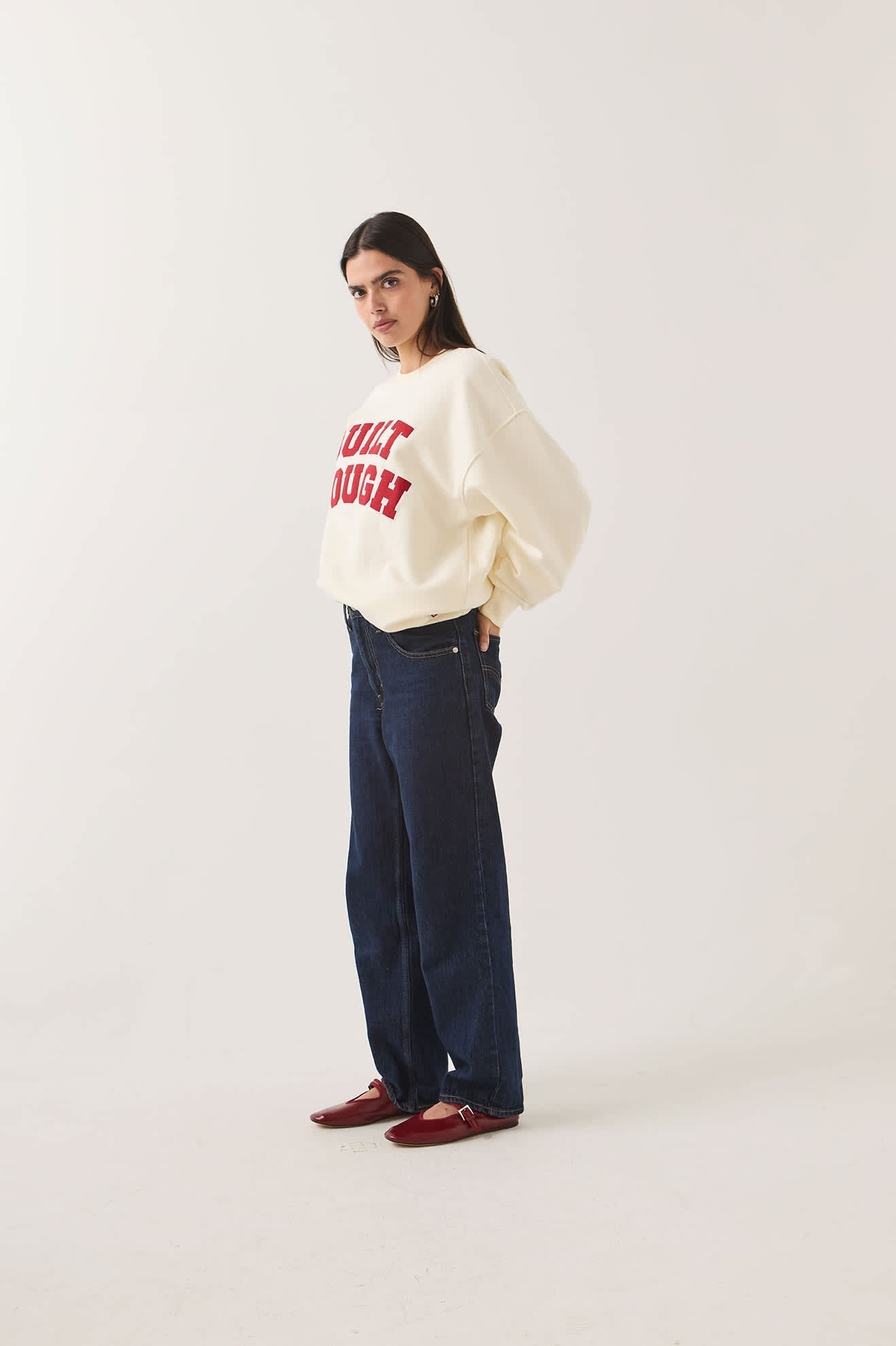 Ford Built Tough Crew Fleece - Wimbledon White