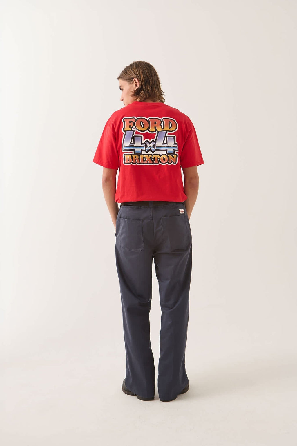 Ford 4x4 Chrome T-Shirt - Rangoon Red