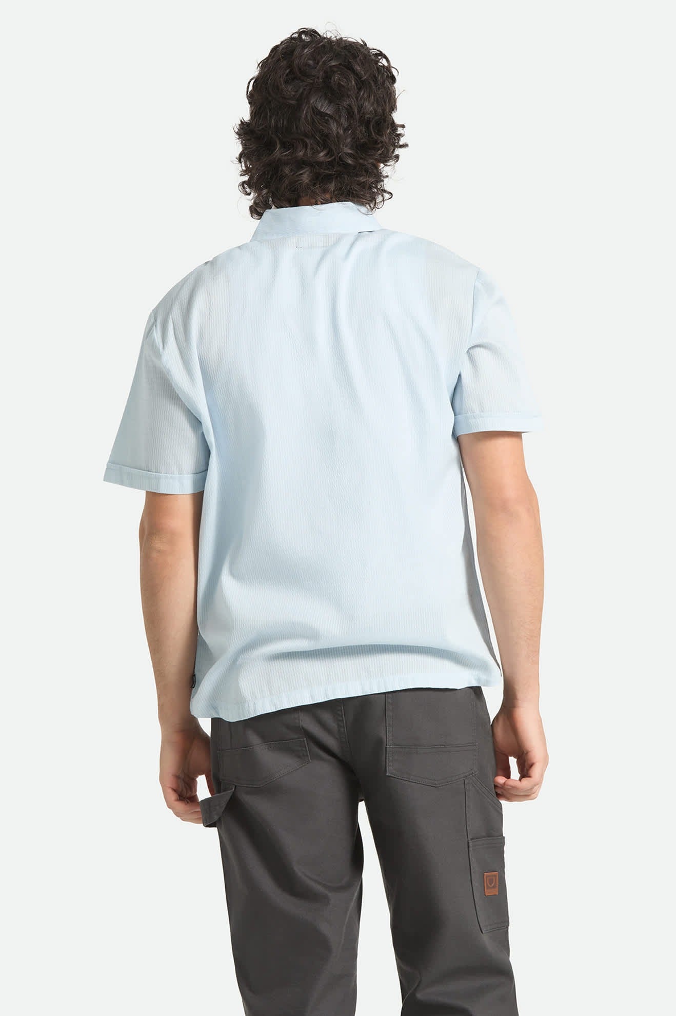 The Vintage Short Sleeve Shirt - Blue Aura