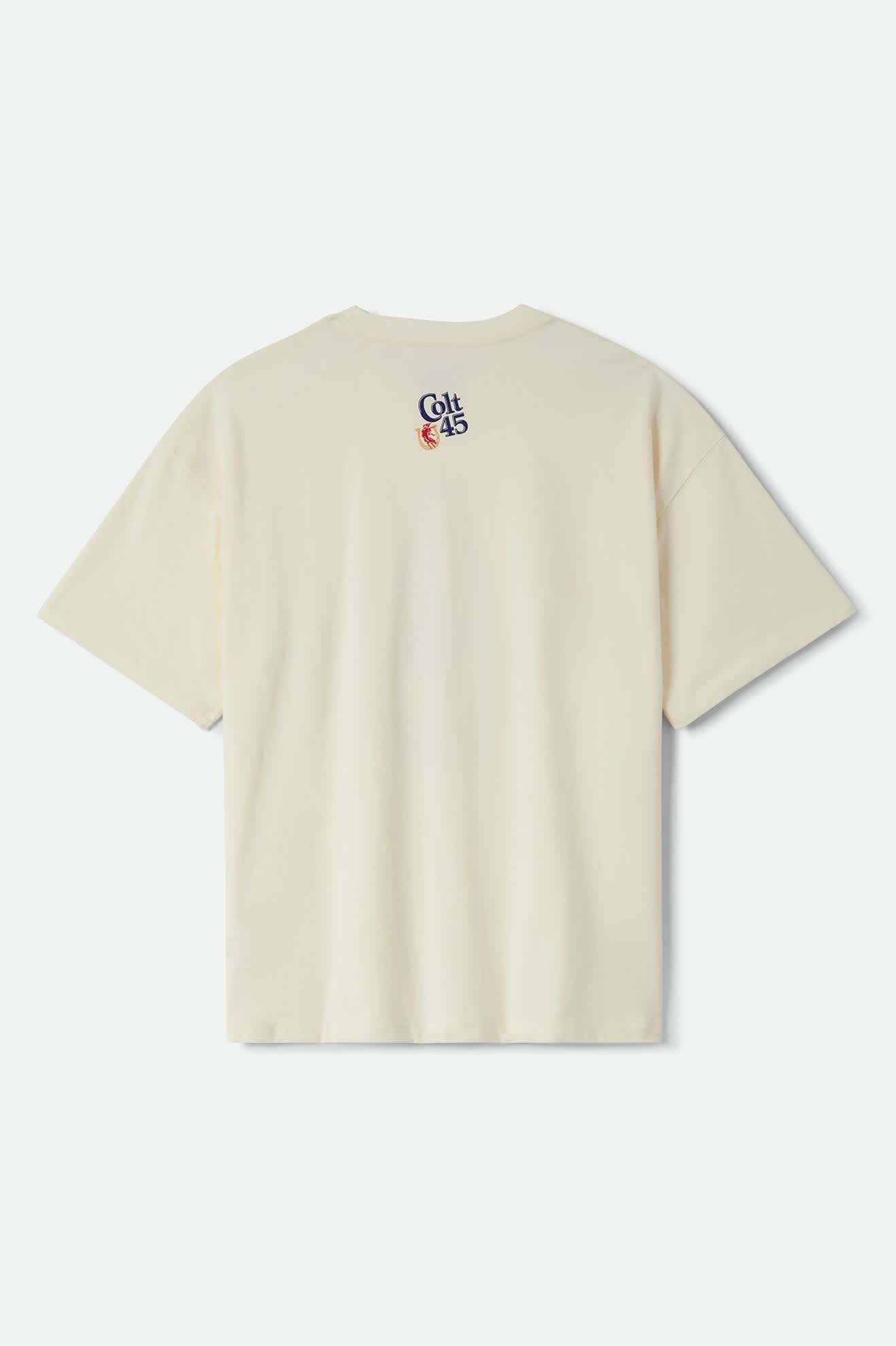 Colt 45 Forty Oz Short Sleeve Oversized T-Shirt - Natural