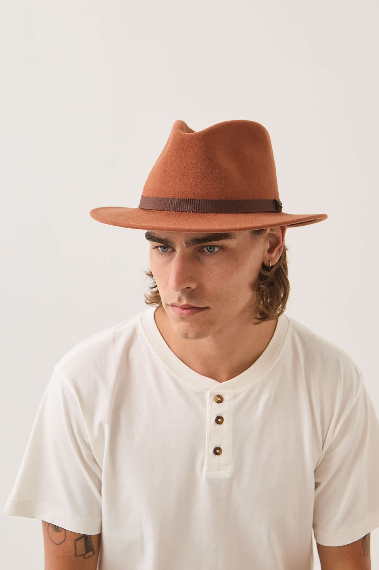 Messer Packable Fedora - Caramel/Walnut Brown