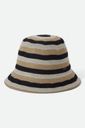 Lisboa Knit Packable Bucket Hat - Black/Sand/Whitecap
