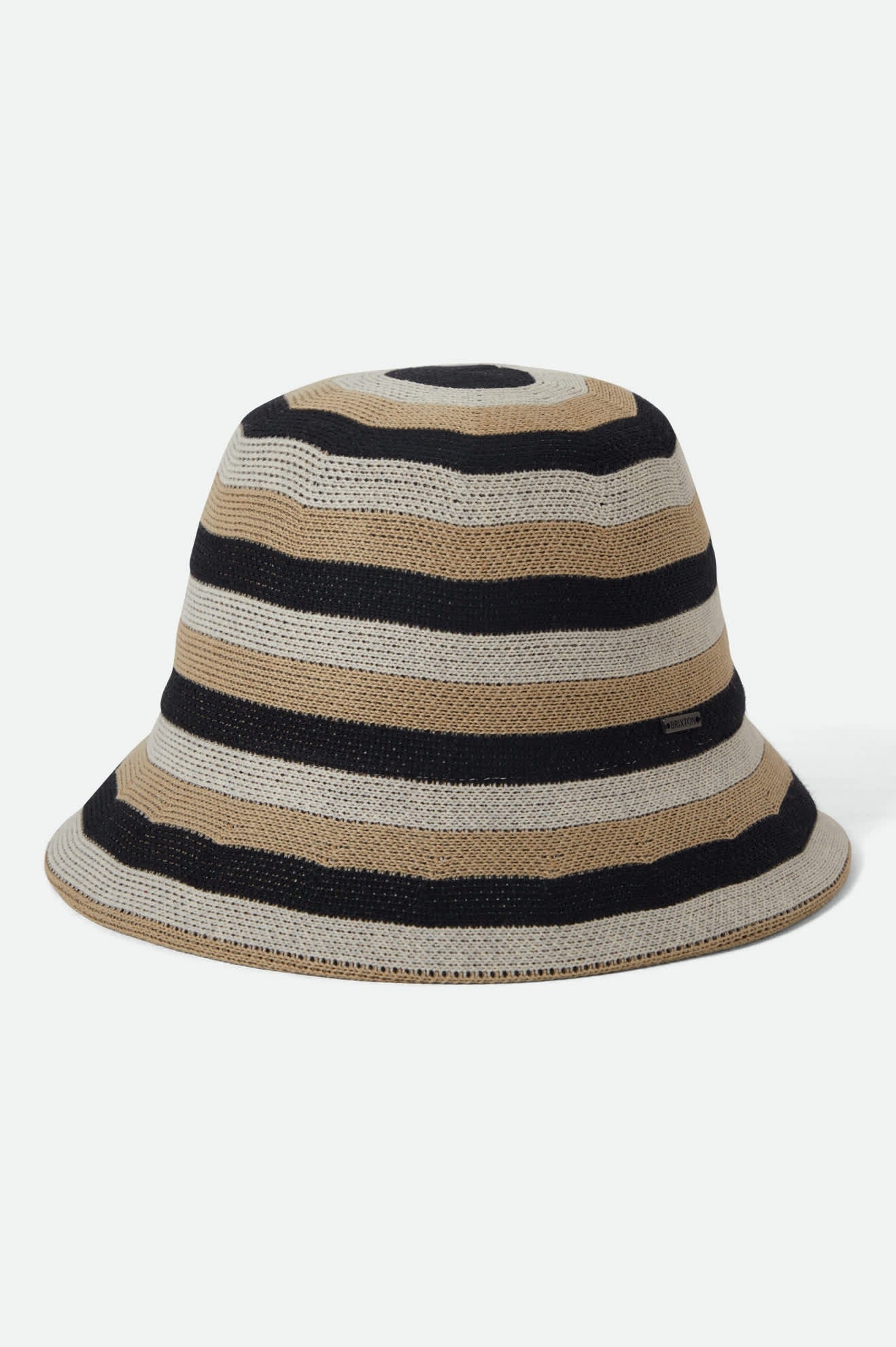 Lisboa Knit Packable Bucket Hat - Black/Sand/Whitecap