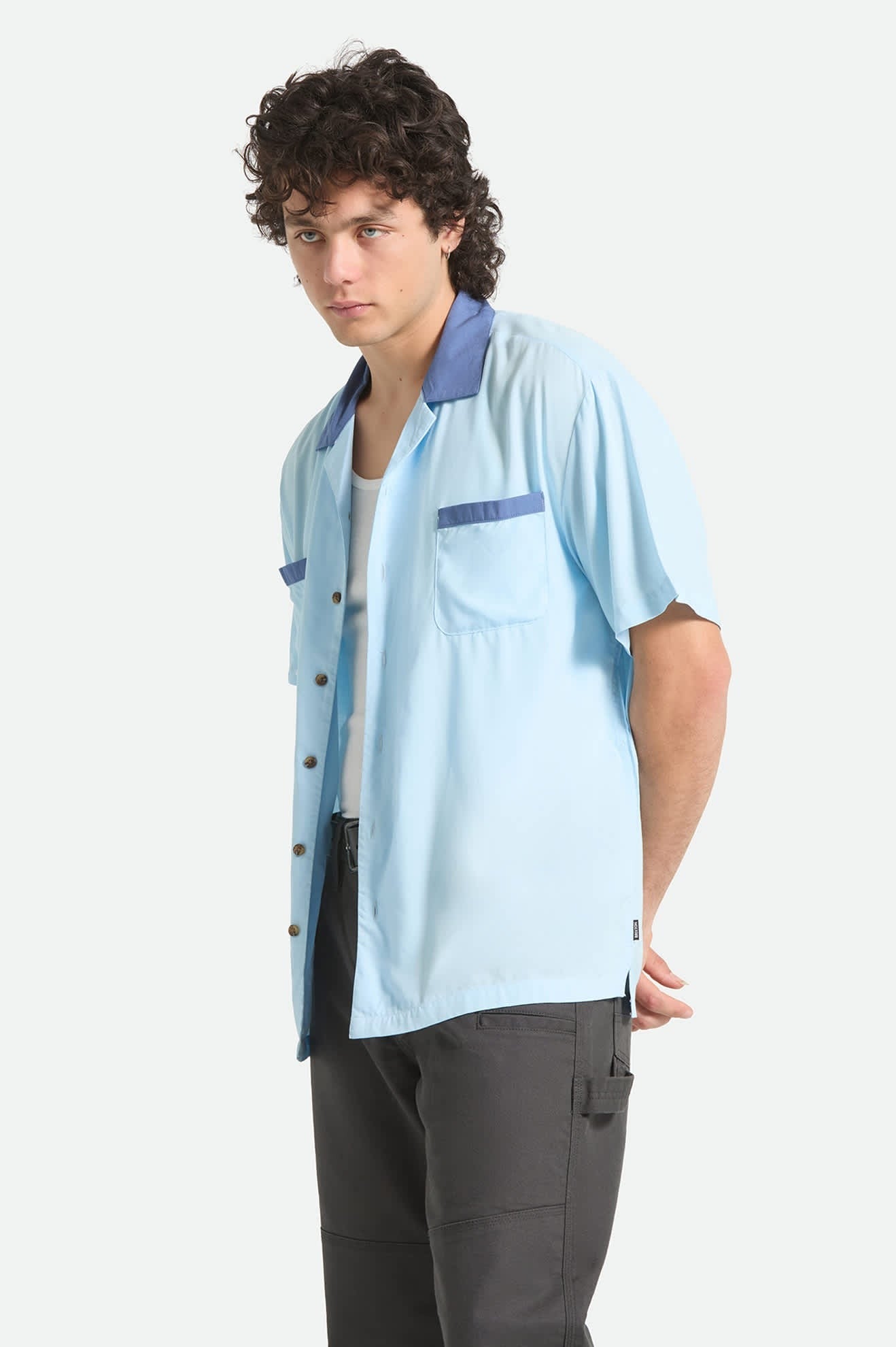Lafayette Short Sleeve Shirt - Blue Aura
