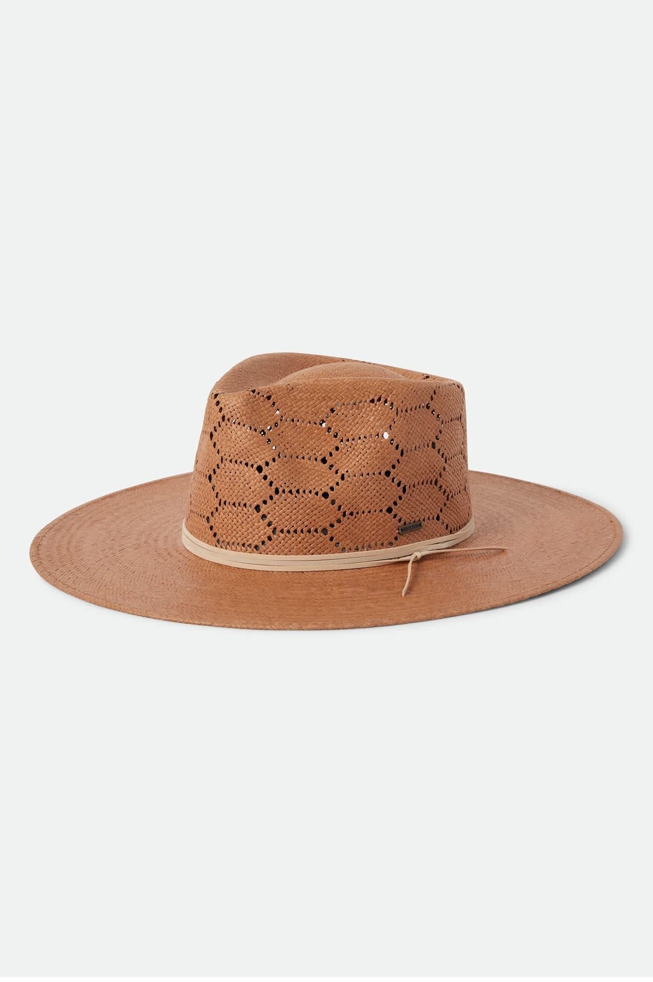 Porto Straw Fedora - Italian Clay