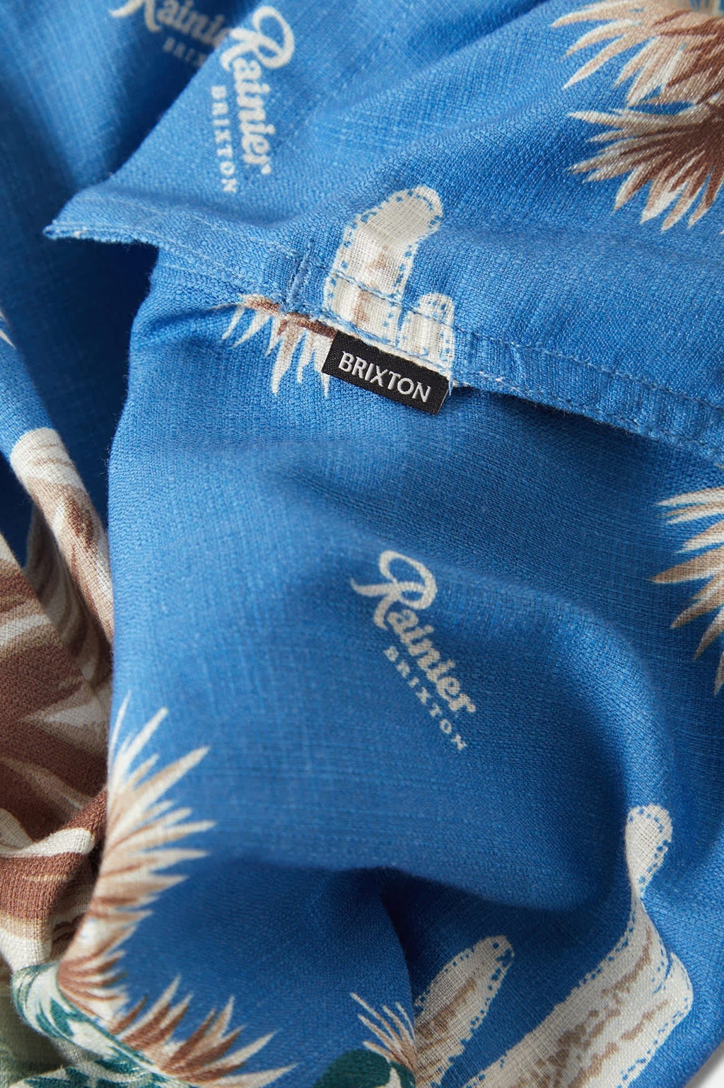 Rainier X Brixton Short Sleeve Shirt - Blue Sky