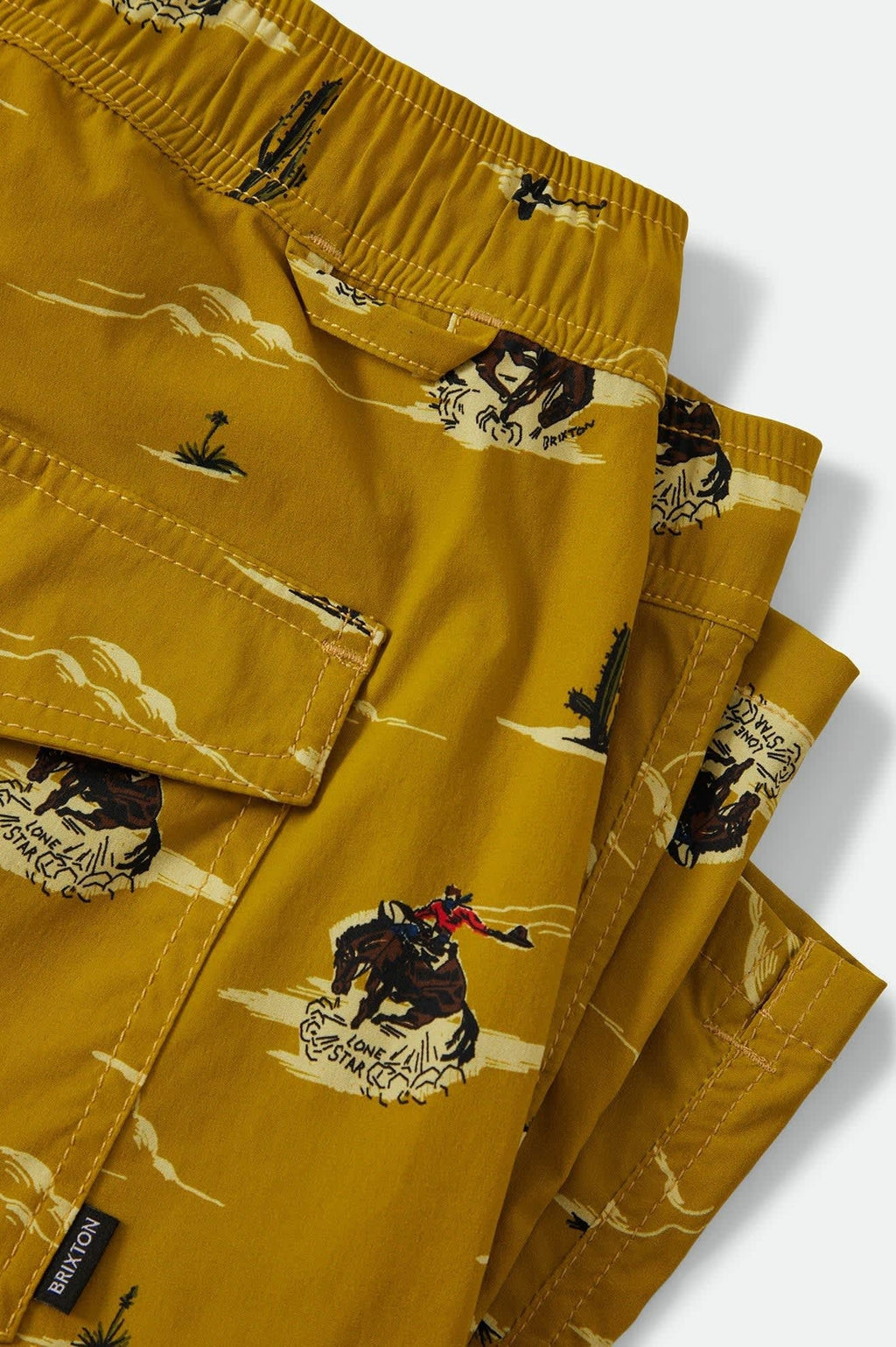 Everyday Stretch Hybrid Short 7" - Texas Gold Lone Star