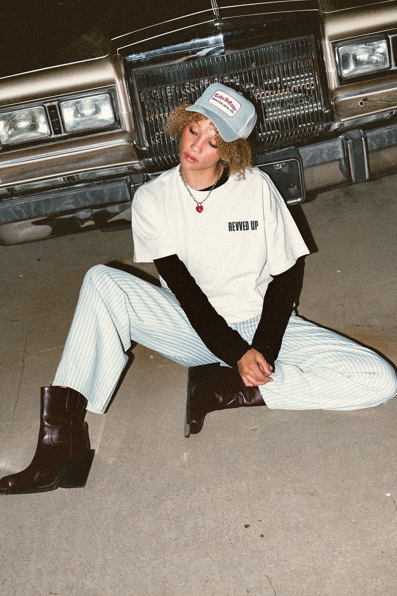 The Chloe 5-Pocket Pant - Two Boot Stripe