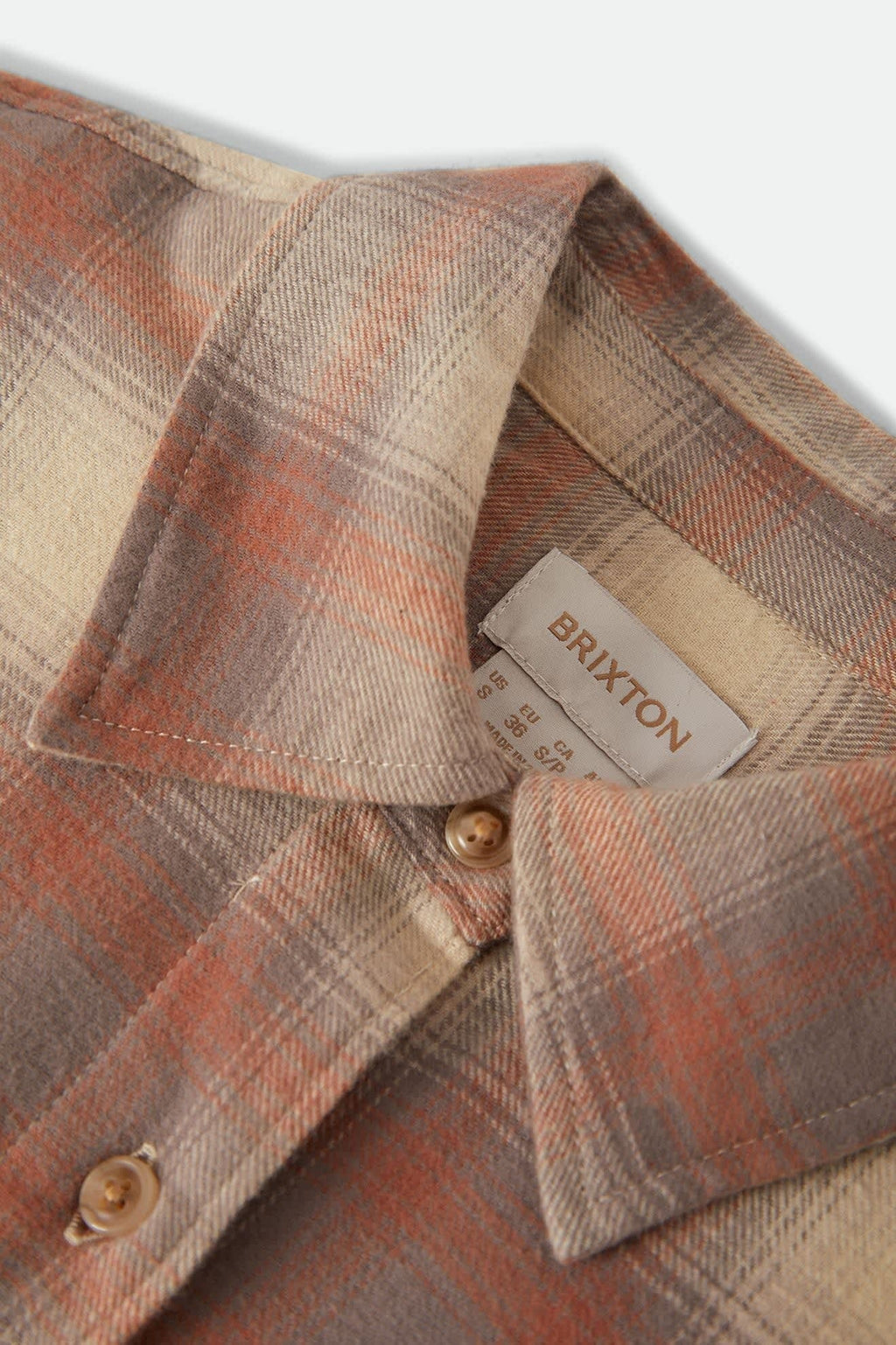 Bowery Crop Women's Overshirt - Soft Tan Window Plaid