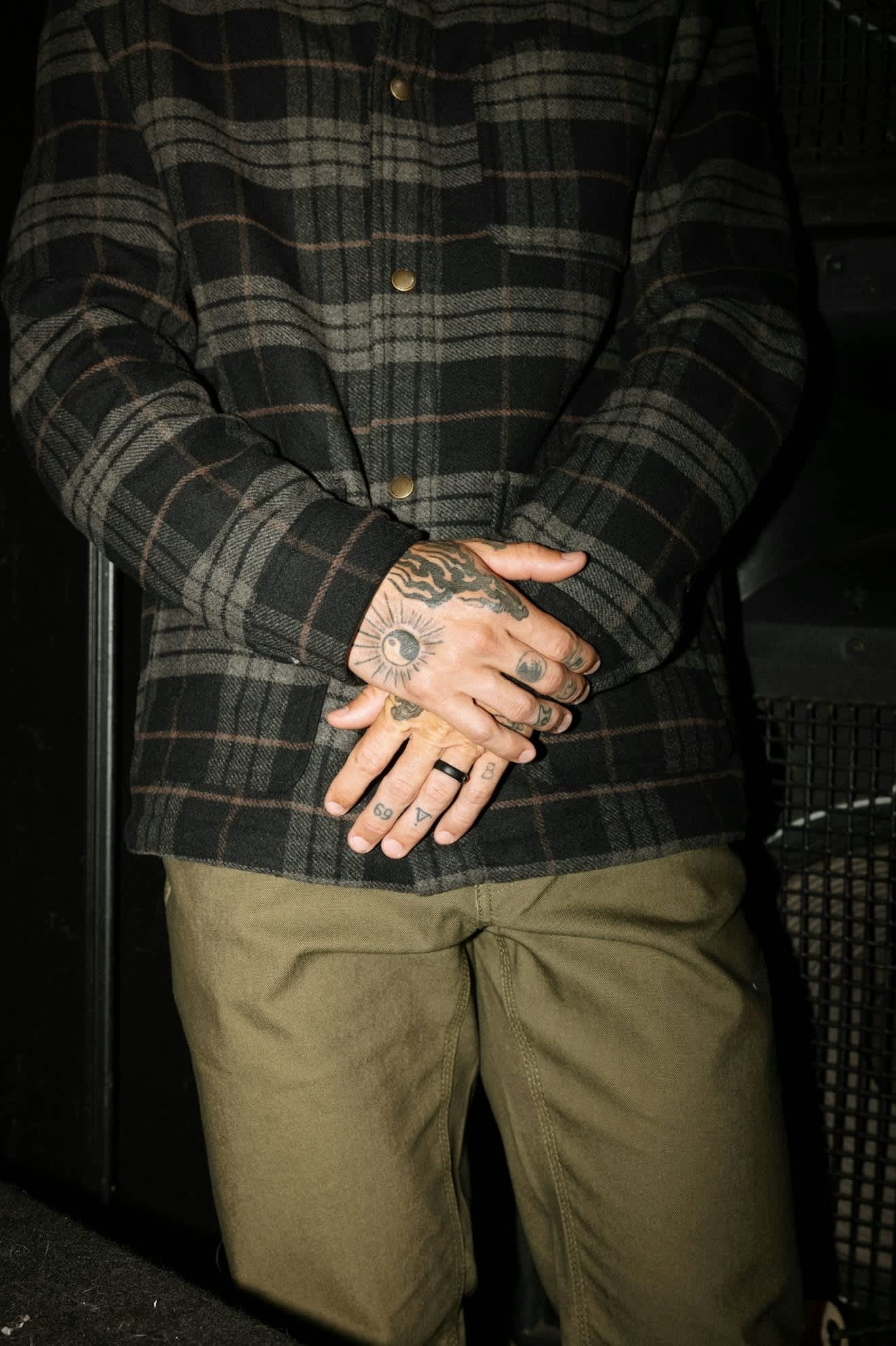 Bowery Flannel - Black/Charcoal