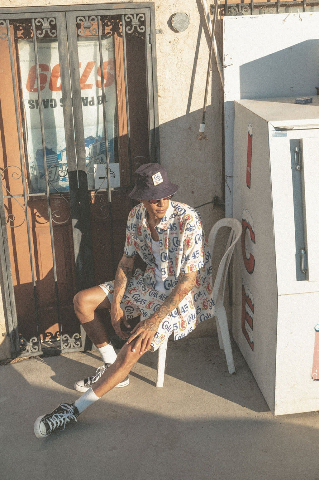 Colt 45 X Brixton Bucket Hat - Multi/Midnight Blue