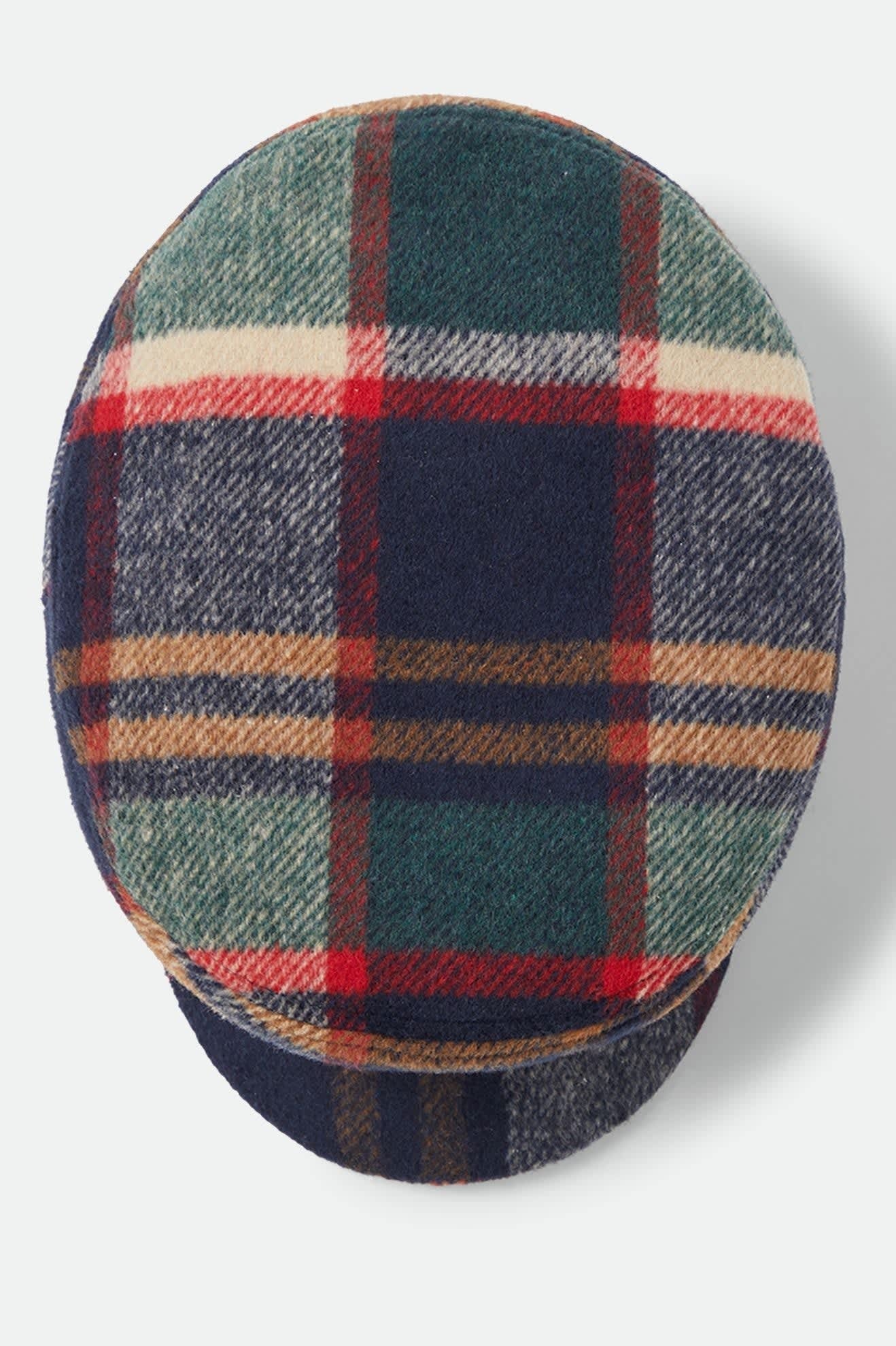 Fiddler Fisherman Cap - Navy/Green/Red/Cream