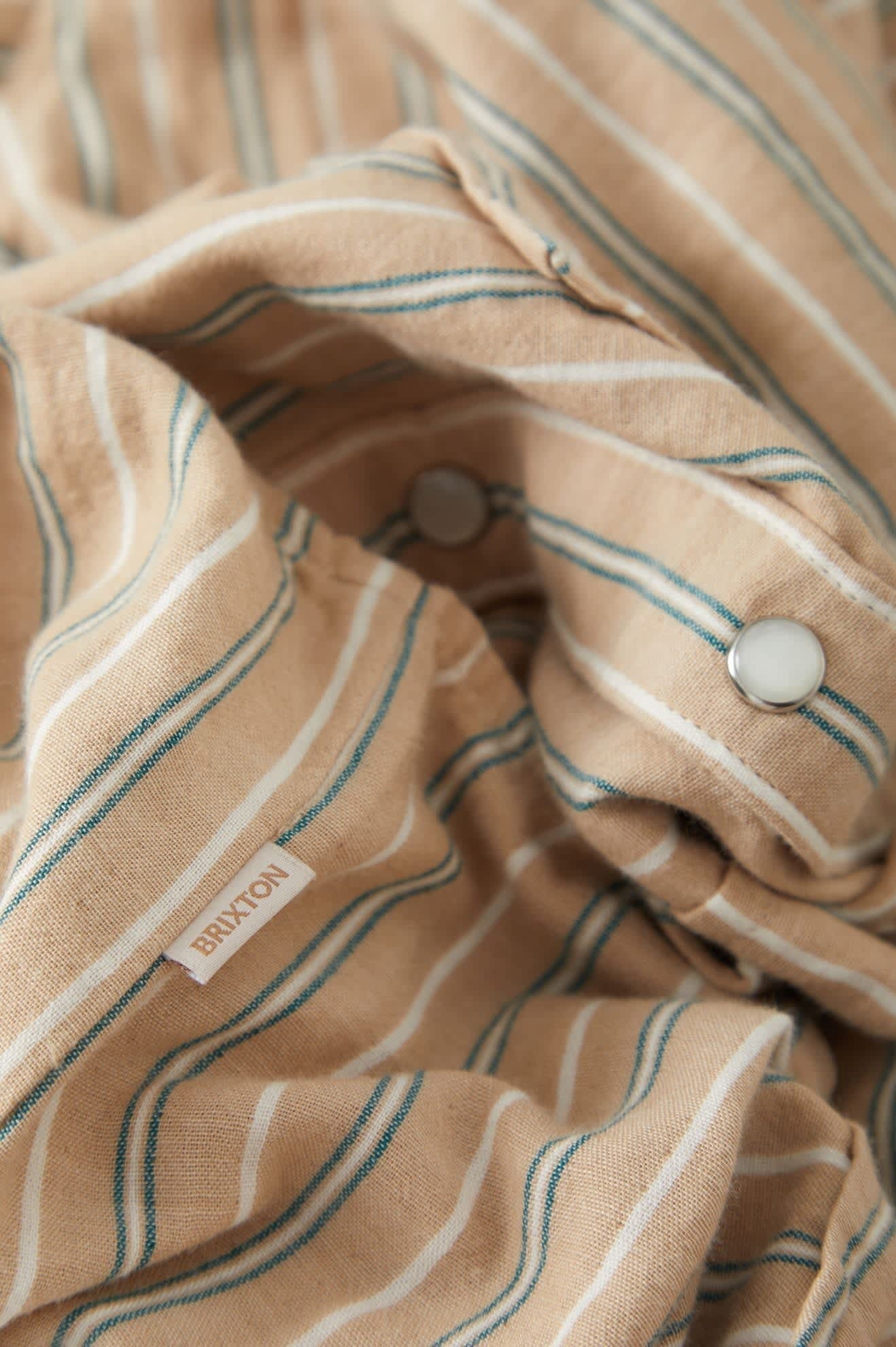 Wayne Women's Shirt - Sand Stripe
