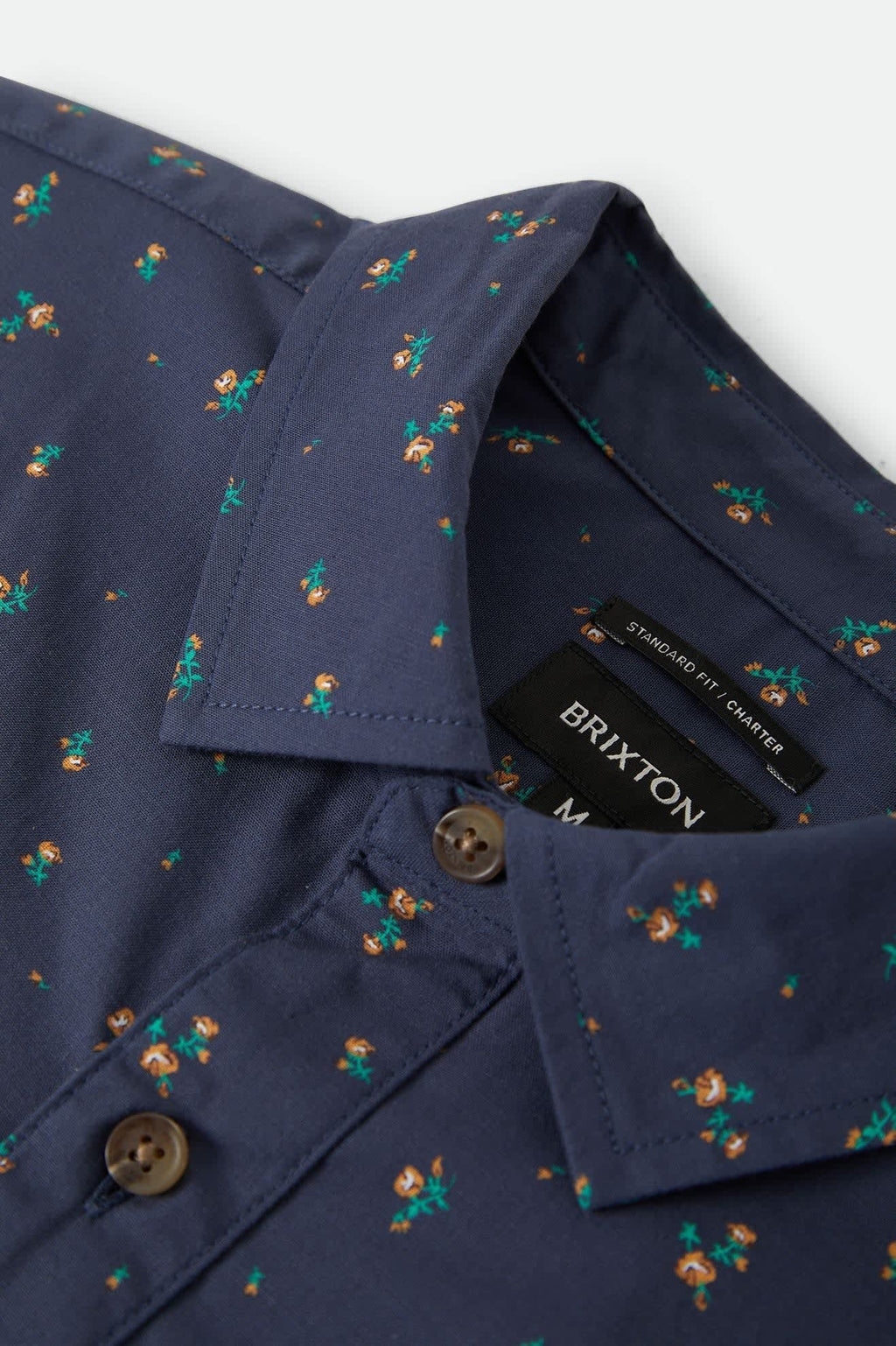 Charter Print Shirt - Washed Navy/Micro Floral