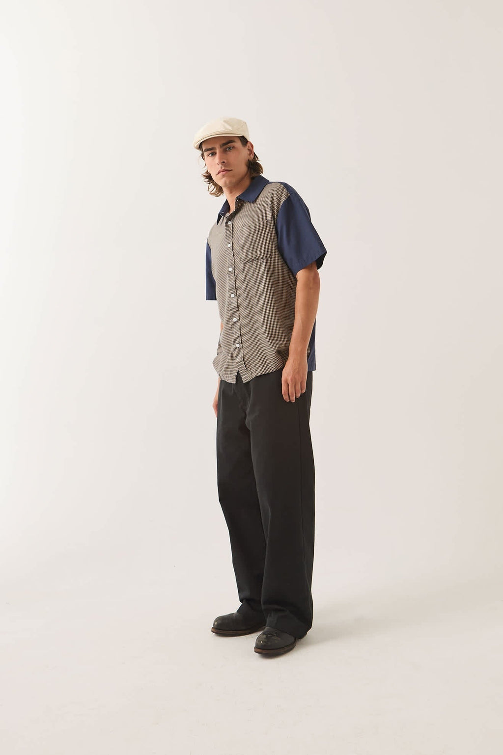 Cru Shirt - Classic Navy Color Blocked
