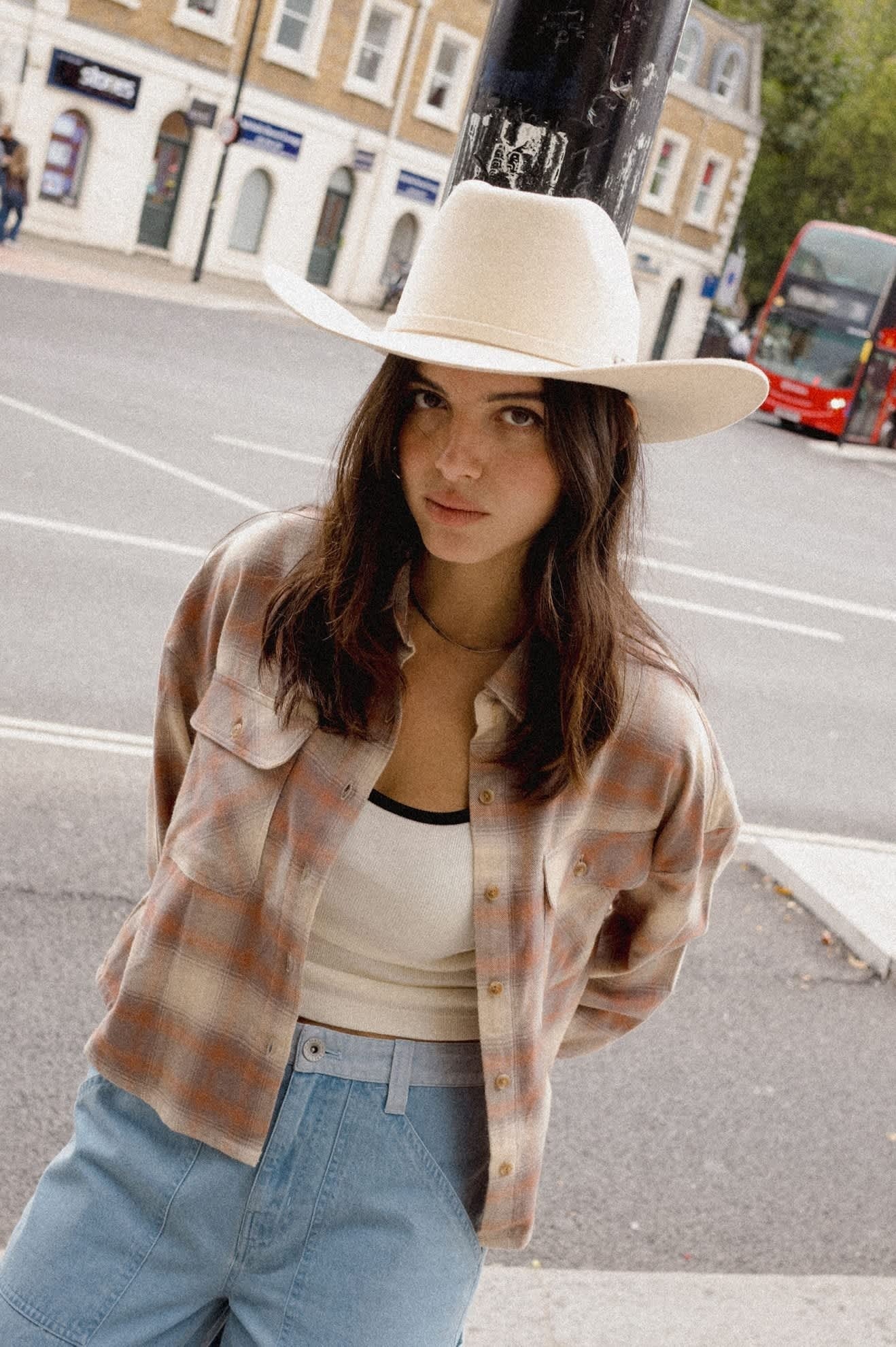 Ringer Organic A-Tank - Off White/Black