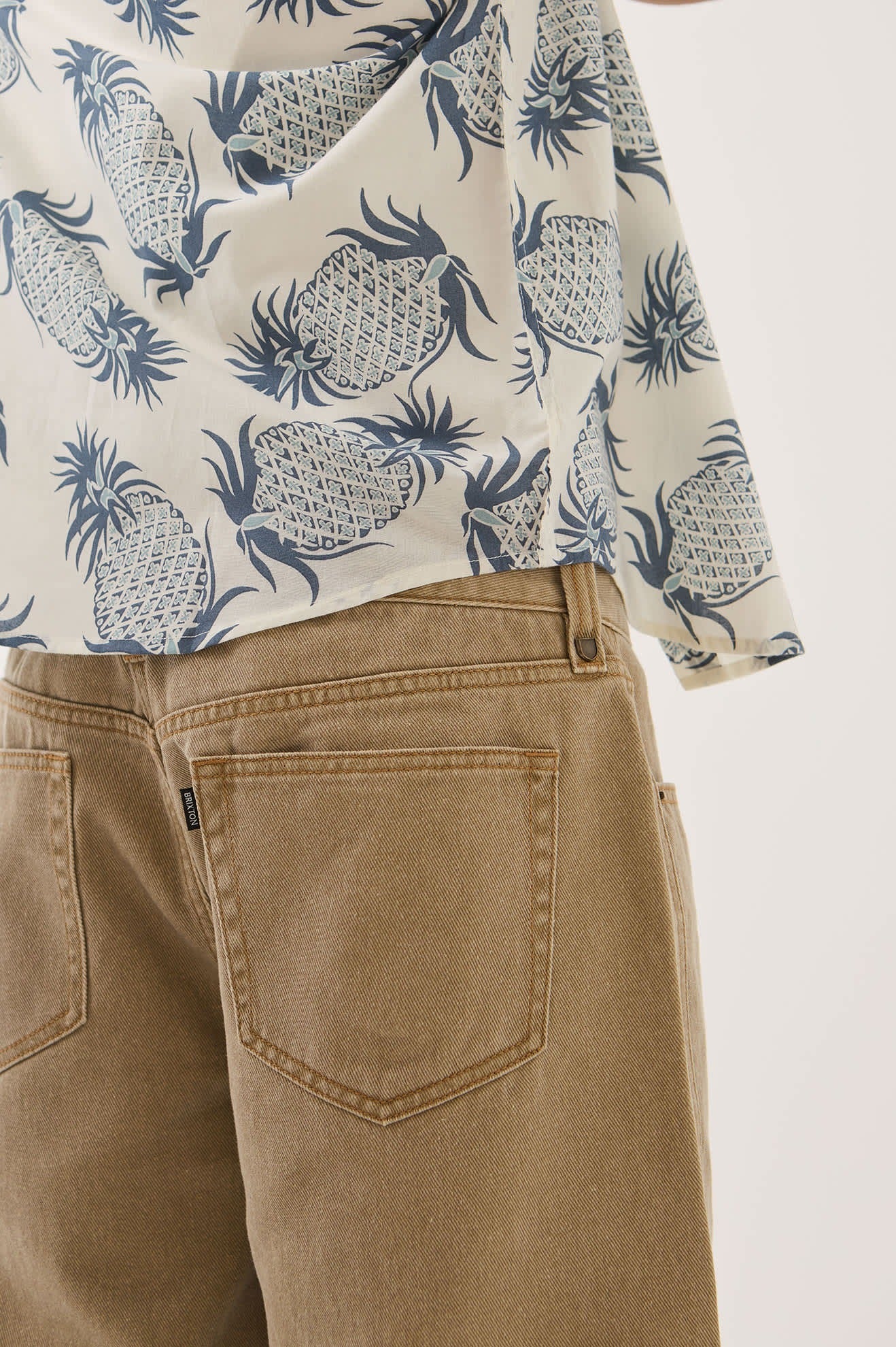 Brixton Relaxed Short - Washed British Khaki