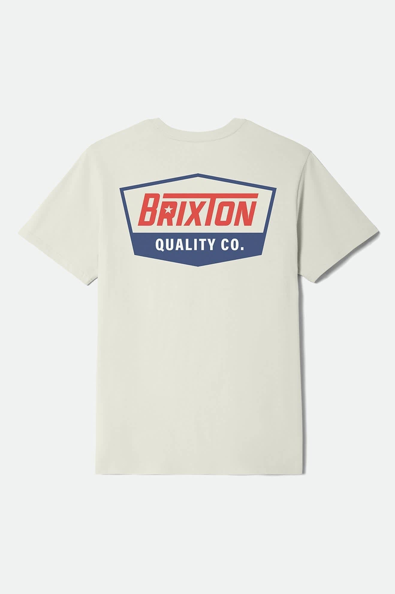 Regal Star Short Sleeve Standard T-Shirt - Cream/Navy/Red