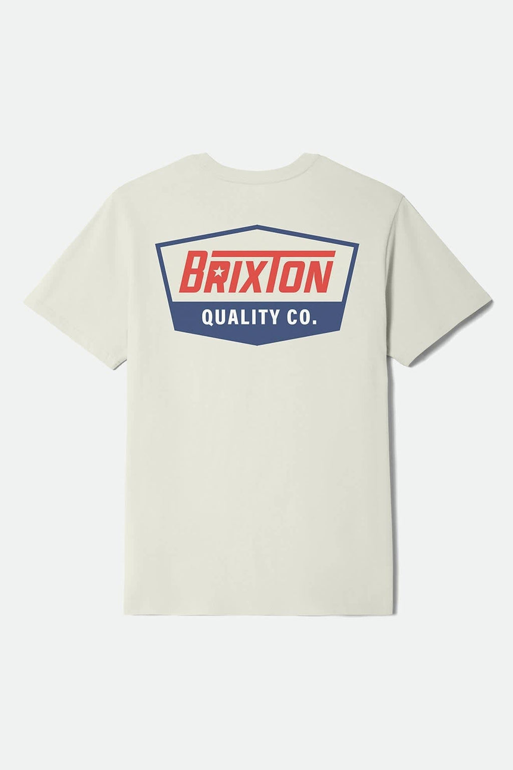 Regal Star Short Sleeve Standard T-Shirt - Cream/Navy/Red