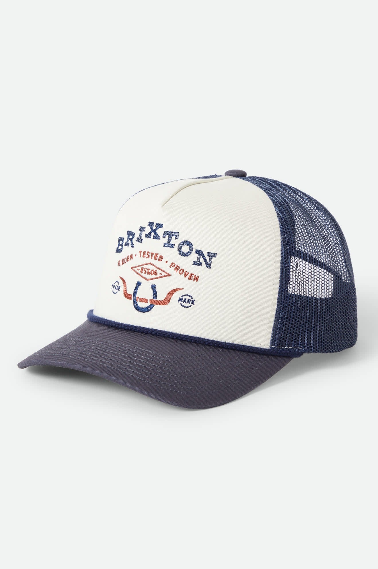 Beekman Netplus Trucker Hat - Off White/Navy