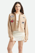 Utopia Patchwork Overshirt - Washed Timeless Taupe