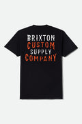 Wheaton Short Sleeve T-Shirt - Black Worn Wash