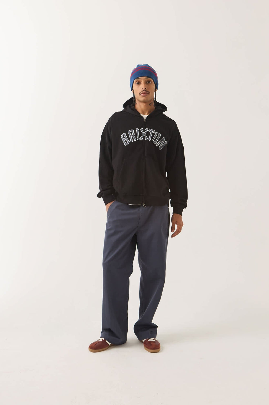 Dugout Zip Hood Fleece - Black/Grey