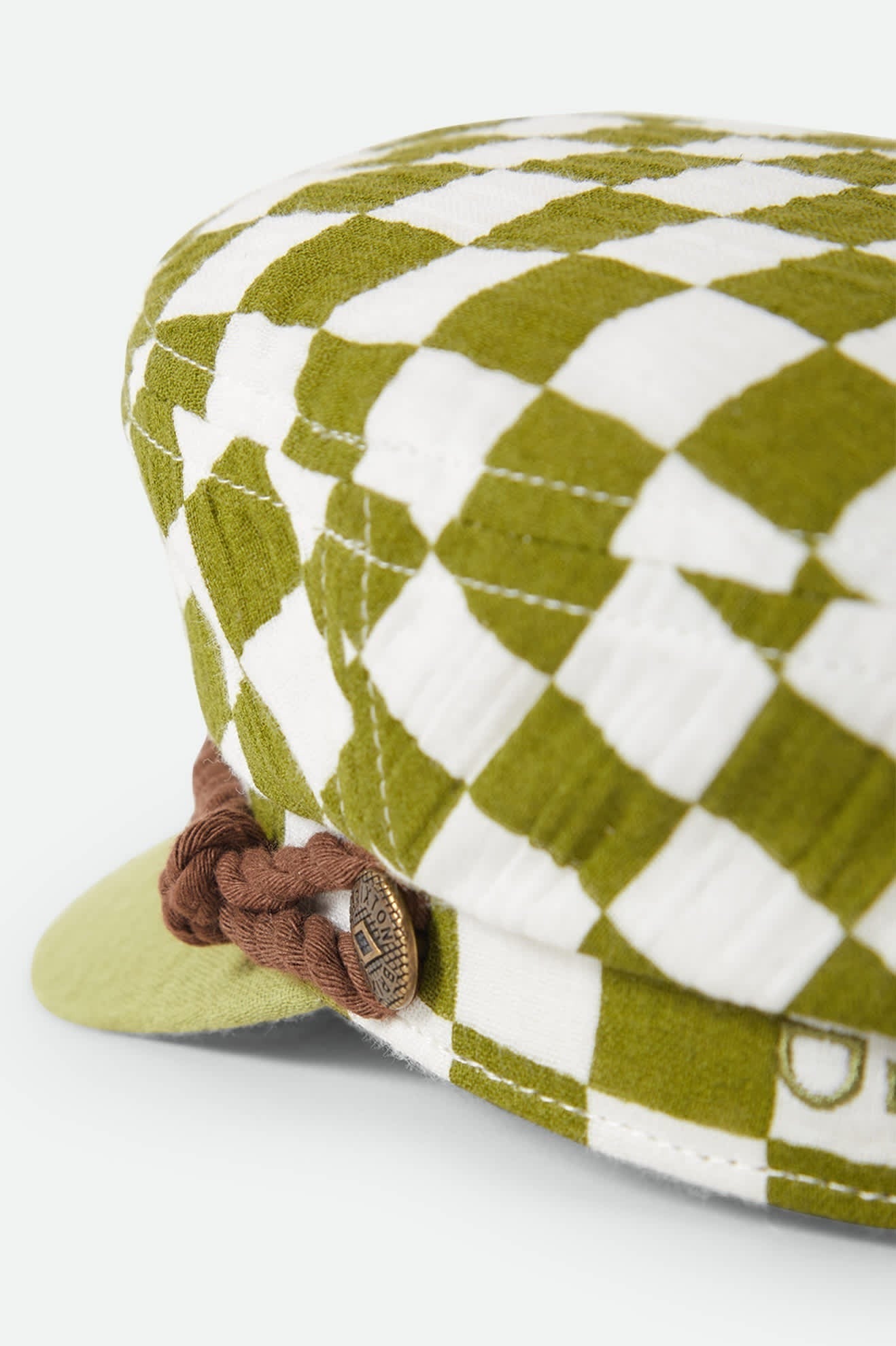 Fiddler Fisherman Cap - Sublime Green Checker Board