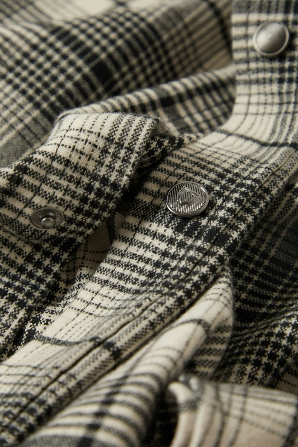 Builders Bowery Performance Flannel - Off White/Black