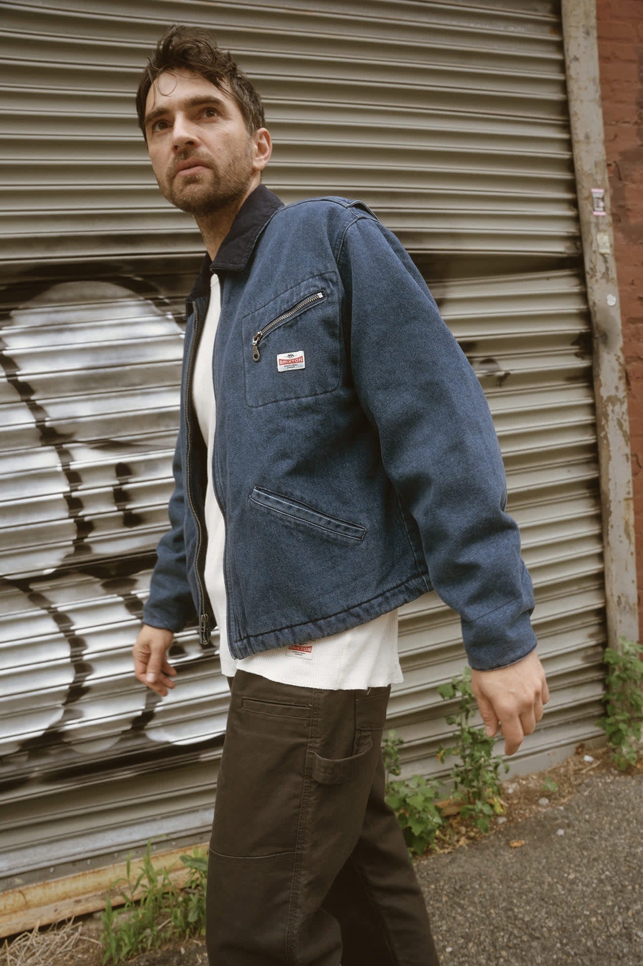 Altered Threads Lined Garage Jacket - Medium Wash Denim