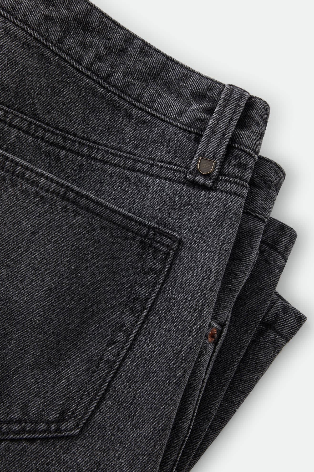 Brixton Relaxed Short - Washed Black Denim
