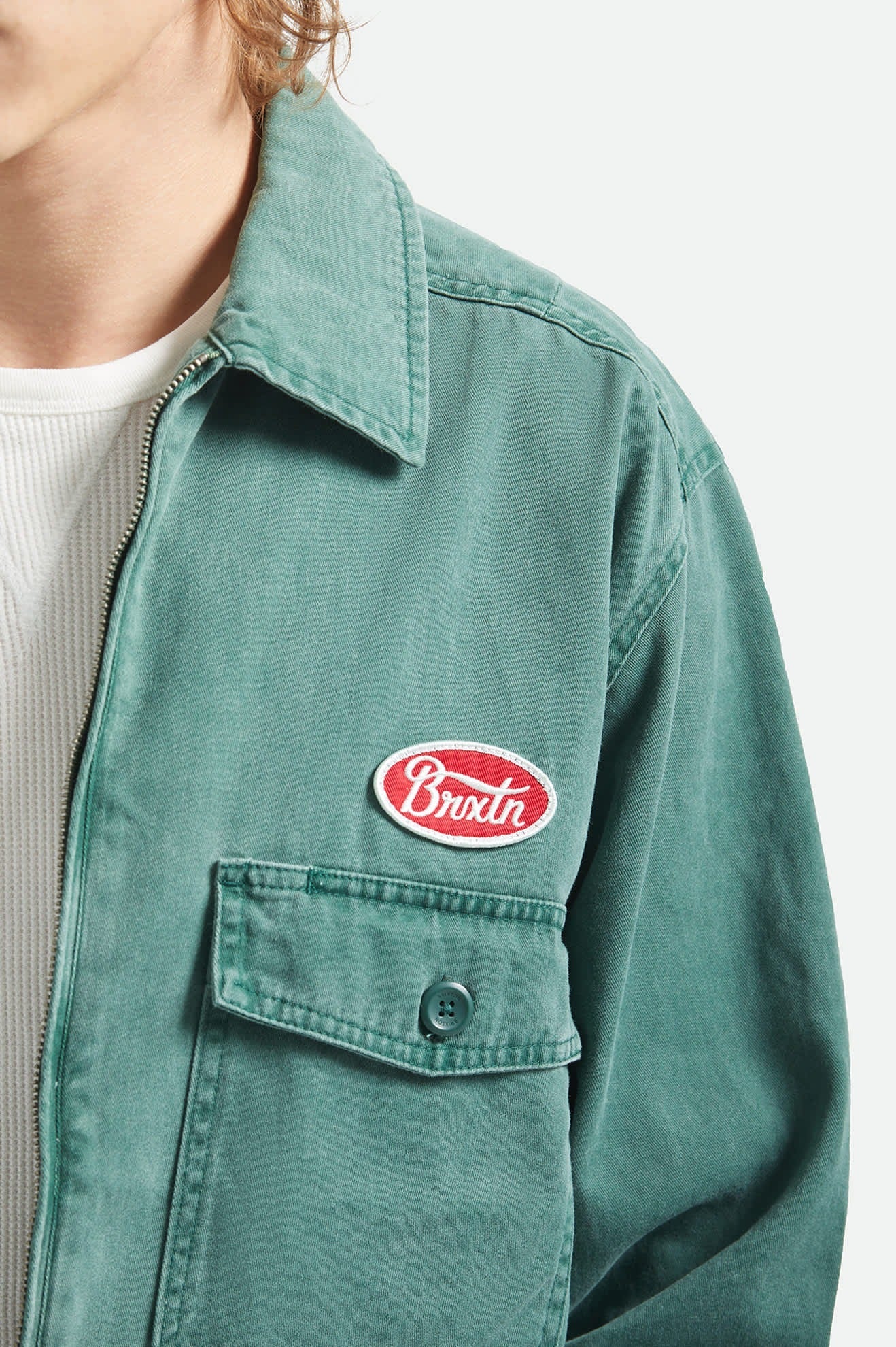 Trademark Lightweight Garage Jacket - Washed Primal Green