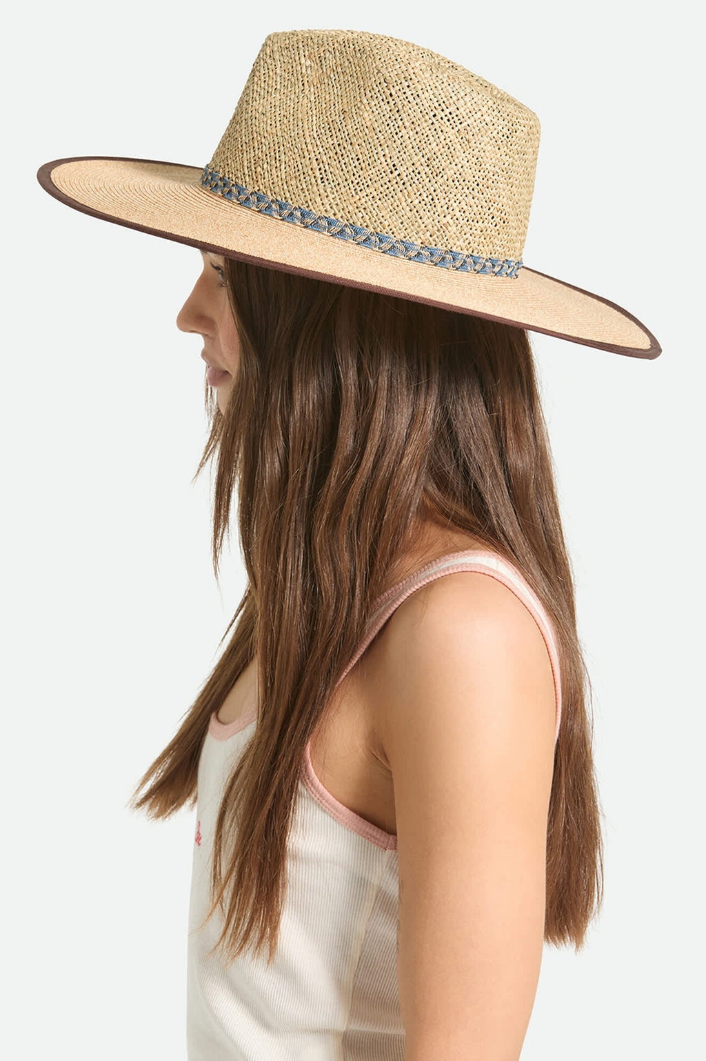 Nova Seagrass Straw Hat - Natural/Black
