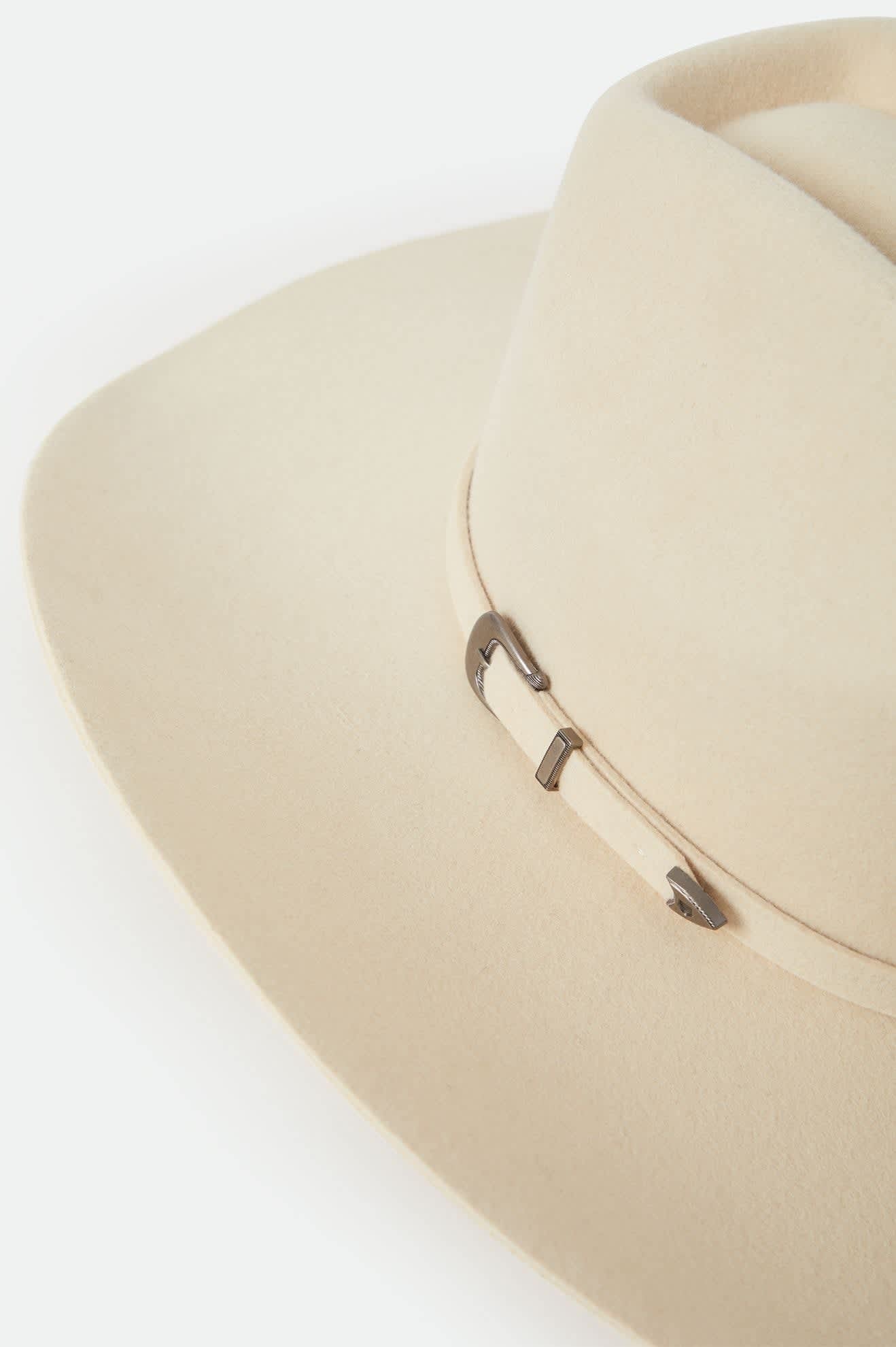 Prescott Brick Top Cowboy Hat - Wax Paper
