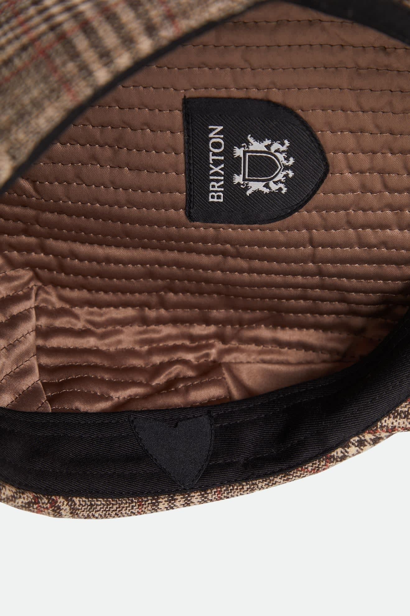 Hooligan Flat Cap - Brown/Tan/Red Plaid